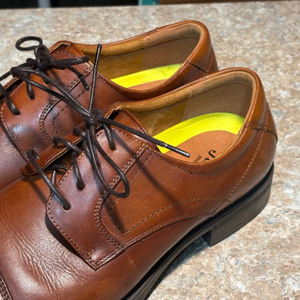Florsheim Men's Midtown Cap Toe Brown Leather Lace Up Dress Shoes Oxford Size 10 - Picture 4 of 14